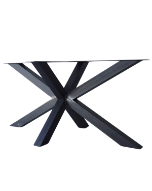 Pied métal central étoile