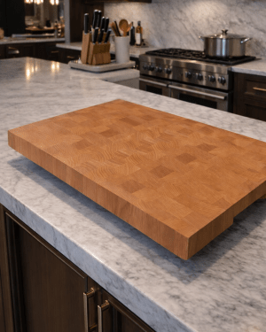 Billot de cuisine en hêtre de bout fabriqué en France