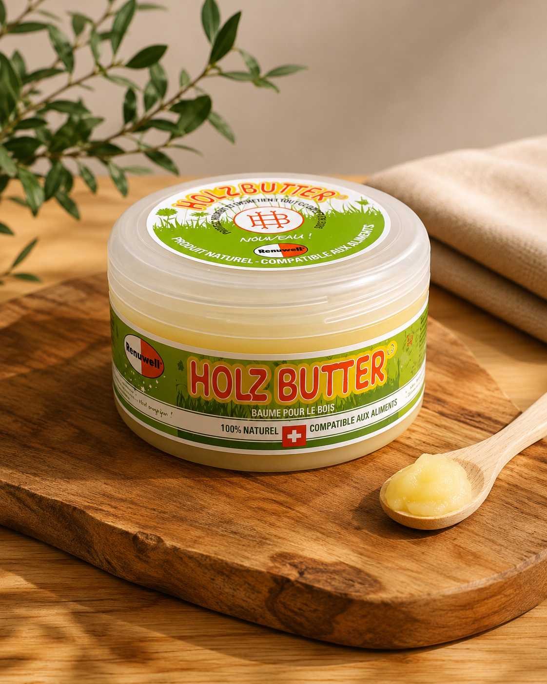 Baume nourrissant naturel pour le bois