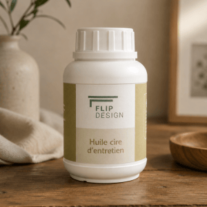 Flacon huile cire d'entretien